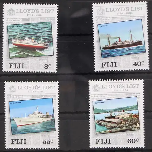 Fidschi Inseln 499-502 postfrisch Schifffahrt #GN192