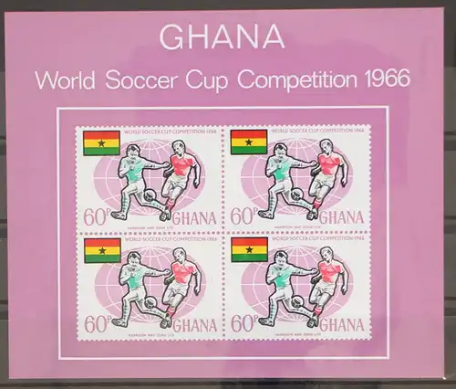 Ghana Block 22 postfrisch Fußball #GC944