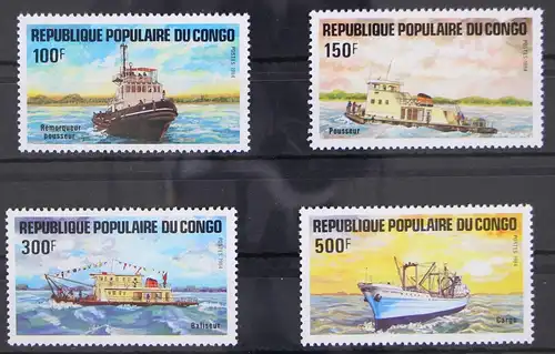 Kongo 967-970 postfrisch Schifffahrt #GN233