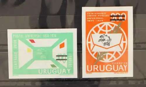 Uruguay 1321-1322 B postfrisch UPU #GC838