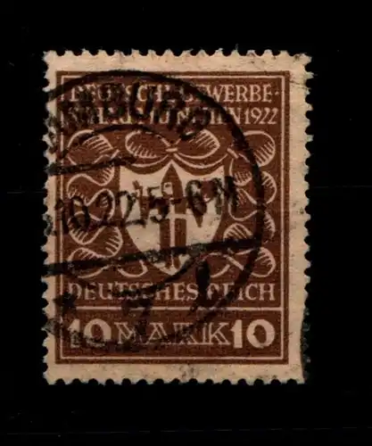 Deutsches Reich 203 a gestempelt tiefst gepr. Infla #GR035
