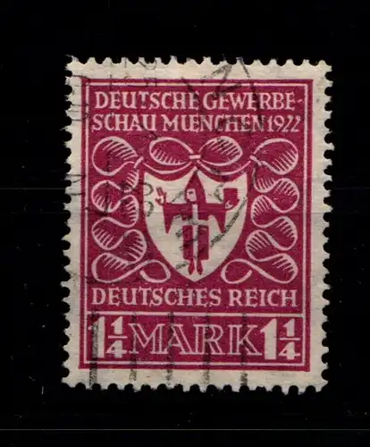 Deutsches Reich 199 c gestempelt gepr. Infla #GR011