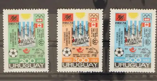 Uruguay 1313-1315 postfrisch UPU #GC958