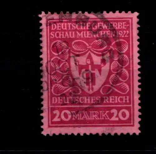 Deutsches Reich 204 b gestempelt gepr. Infla #GR075