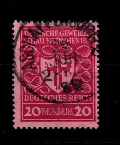 Deutsches Reich 204 a gestempelt gepr. Infla #GR044