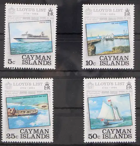 Cayman Islands 526-529 postfrisch Schifffahrt #GN200