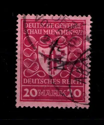 Deutsches Reich 204 a gestempelt gepr. Infla #GR068