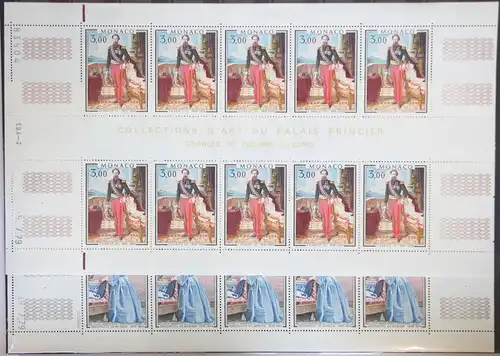 Monaco Kleinbogen 1390 und 1391 postfrisch Fürstenhaus #GC988