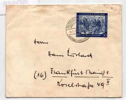 Alliierte Besetzung 968 auf Brief als Einzelfrankatur #BD118