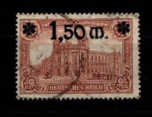 Deutsches Reich 117 gestempelt gepr. Infla #GR330