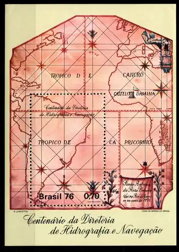 Brasilien Block 37 mit 1522 postfrisch Schifffahrt #GN451