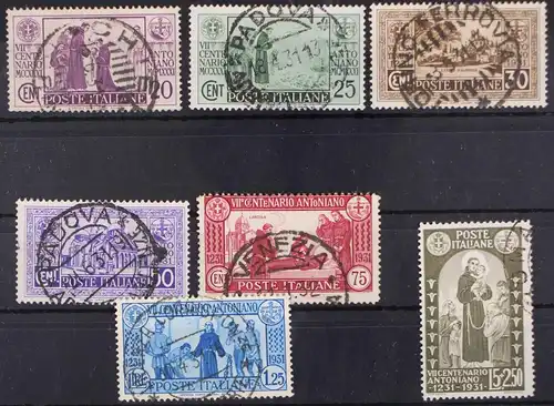 Italien 362-368 gestempelt #GM787