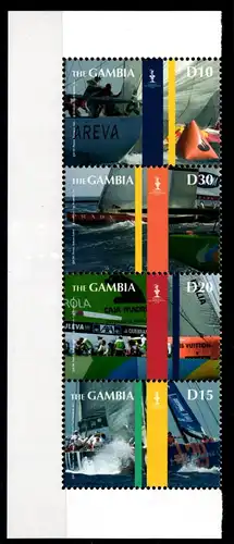 Gambia 5940-5943 postfrisch Viererstreifen Schifffahrt #GN488