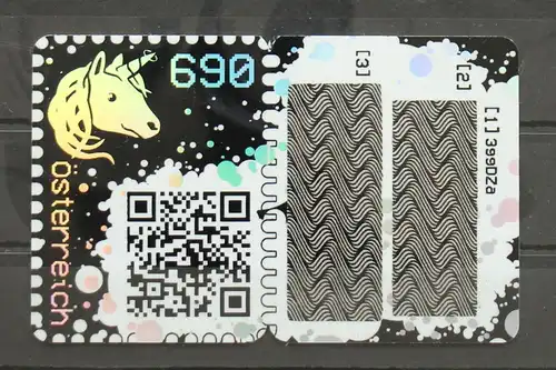 Österreich 3470 Zf postfrisch Crypto Stamp, Einhorn #FW463