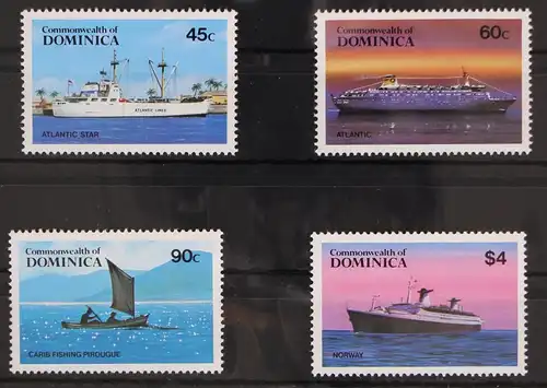 Dominica 856-859 postfrisch Schifffahrt #GN244