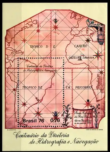 Brasilien Block 37 mit 1522 postfrisch Schifffahrt #GN448