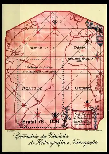 Brasilien Block 37 mit 1522 postfrisch Schifffahrt #GN449