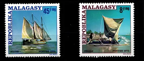Madagaskar 773-774 postfrisch Schifffahrt #GN436