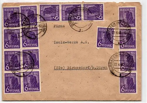 Alliierte Besetzung 944 auf Brief portogerechte 10 Fach Frankatur #BD106