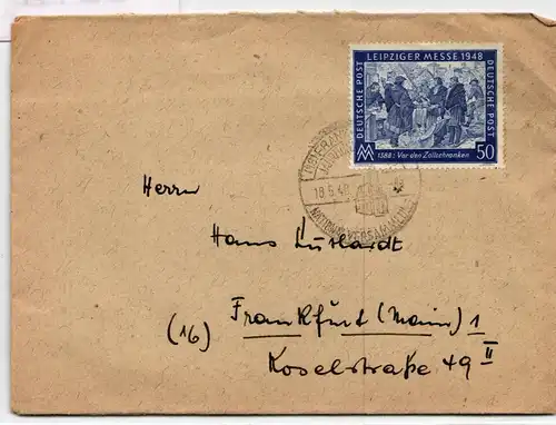 Alliierte Besetzung 968 auf Brief als Einzelfrankatur #BD117