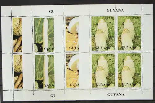 Guyana 3287-3290 postfrisch Kleinbogensatz / Pilze #GH160
