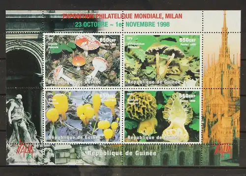 Guinea Block 545 postfrisch Pilze #GH260