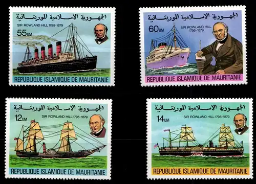 Mauretanien 636-639 postfrisch Schifffahrt #GN479