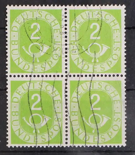 BRD 123 gestempelt als 4er Einheit #GO738