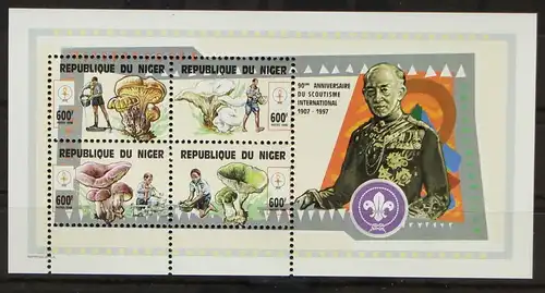 Niger 1500-1503 postfrisch Kleinbogen / Pilze #GH236