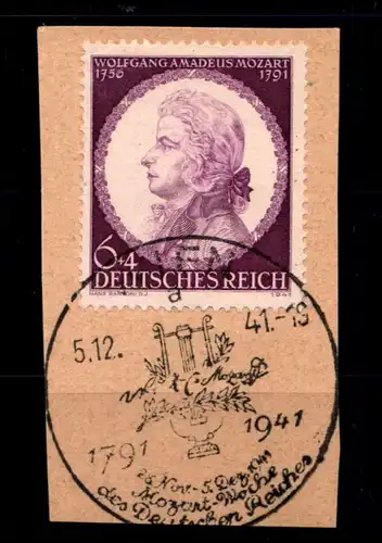 Deutsches Reich 810 gestempelt mit Sonderstempel auf Briefstück #GV246