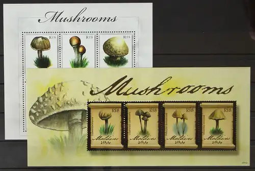 Malediven 4772-4781 postfrisch Kleinbogensatz / Pilze #GH201