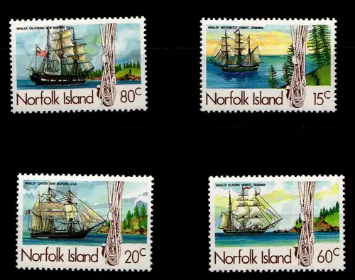 Norfolk Inseln 360-363 postfrisch Schifffahrt #GQ730