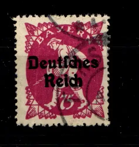 Deutsches Reich 127 PF I gestempelt geprüft Infla, Plattenfehler 1 #GR876