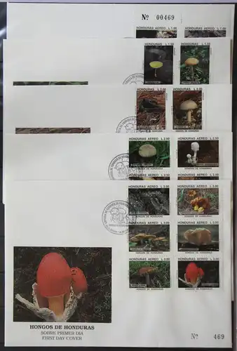 Honduras 1257-1286 gestempelt Sechserblöcke / als FDC #GG401