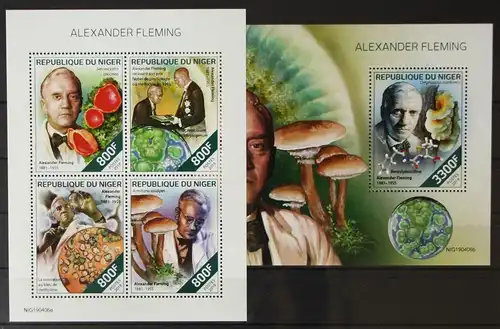 Niger aus Jahrgang 2019 postfrisch Kleinbogen und Block / Pilze #GH422