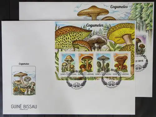 Guinea Bissau 7774-7777 und Block 1353 gestempelt Kleinbogen / als FDC #GG414