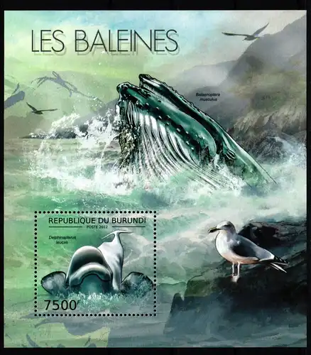 Burundi Block 245 mit 2609 postfrisch Tiere #GQ539