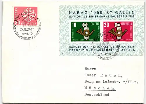 Schweiz Block 16 als Ersttagsbrief #BD142