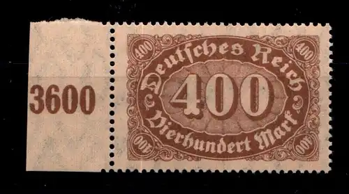 Deutsches Reich 222b postfrisch geprüft Infla, Randstück #GV460