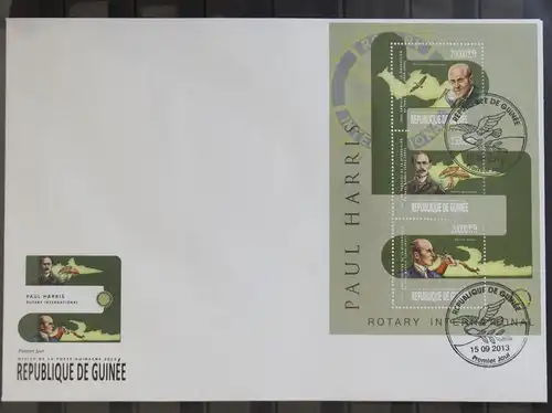 Guinea 9982-9984 gestempelt Kleinbogen / als FDC #GG447