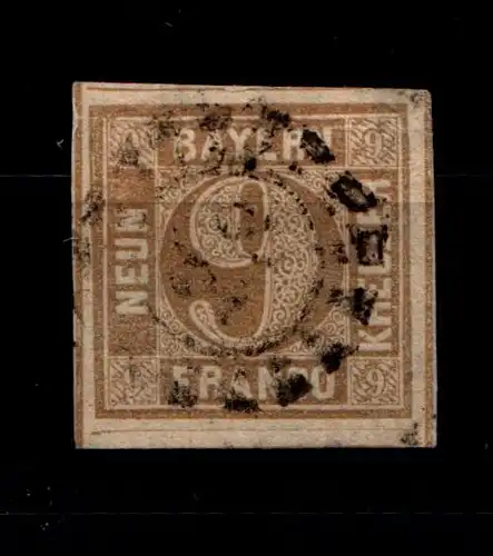 Bayern 11 gestempelt oMr 28, breitrandig #GT613