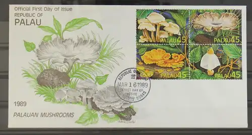 Palau Inseln 269-272 gestempelt Viererblock / als FDC #GG327