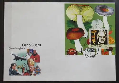 Guinea Bissau Block 423 gestempelt Kleinbogen / als FDC #GG431