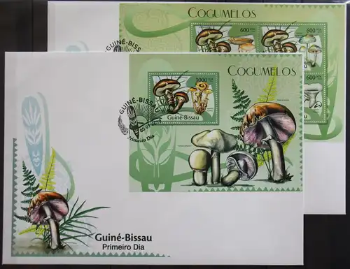 Guinea Bissau 5758-5762 und Block 1015 gestempelt Kleinbogen / als FDC #GG423