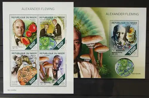 Niger aus Jahrgang 2019 postfrisch Kleinbogen und Block / Pilze #GH423