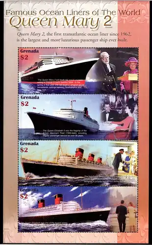 Grenada 5496 -5499 postfrisch Schifffahrt #GQ945