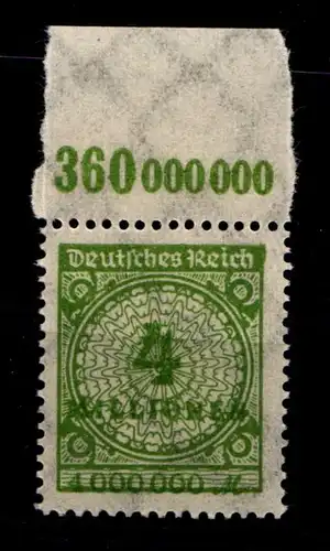 Deutsches Reich 316POR postfrisch Platte A #GS630