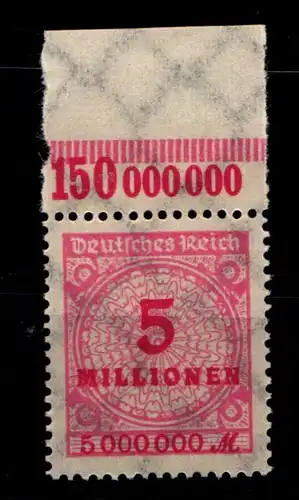 Deutsches Reich 317POR postfrisch Platte B #GS643