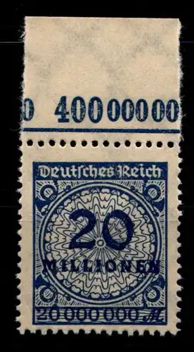 Deutsches Reich 319 APaOR postfrisch Platte C #GS657