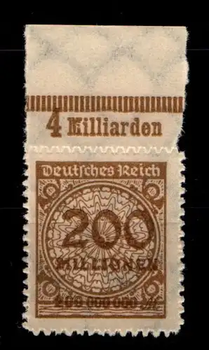 Deutsches Reich 323BPaOR postfrisch Platte B #GS676